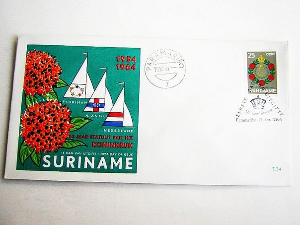 1964 Tien jaar Statuut Koninkrijk Suriname - (5713)